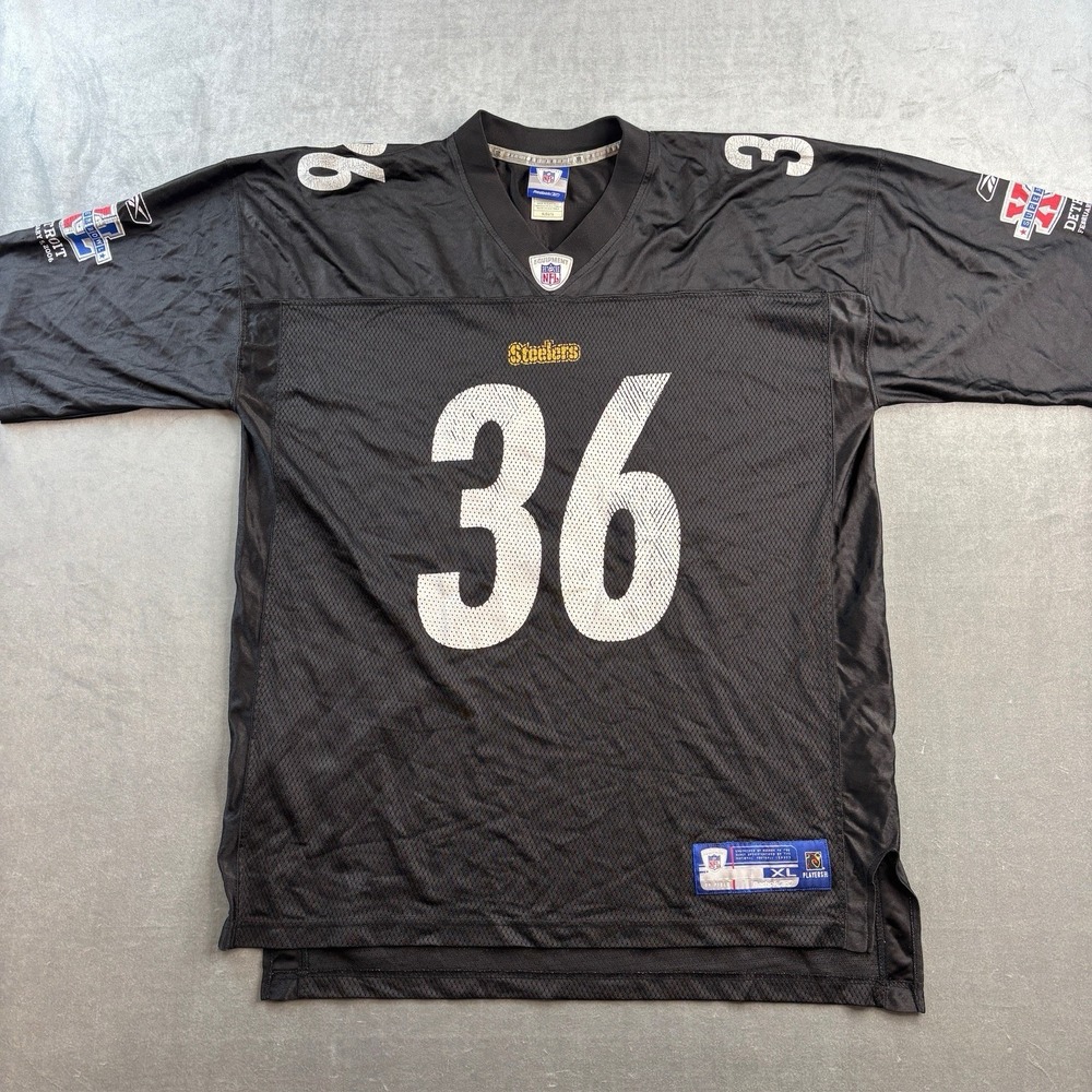 Pittsburgh Steelers Reebok Jerome Bettis #36 Football Jersey Mens XL Black‎ VTG